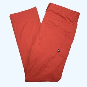 686 Everywhere Relaxed Fit Pants Mens 36x34 Rust Orange Magic Line Technical